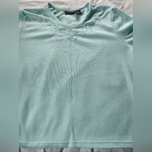Fashion Classics Ladies Pullover Blouse. Size 3X. Short Sleeves.